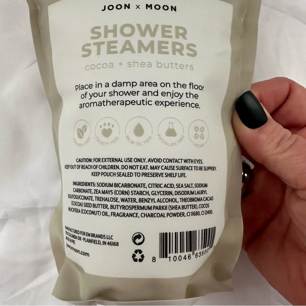 Joon x Moon Coconut Shower Steamers Cocoa + Shea Butters 7 Tablets 4.9 oz New - Picture 4 of 4